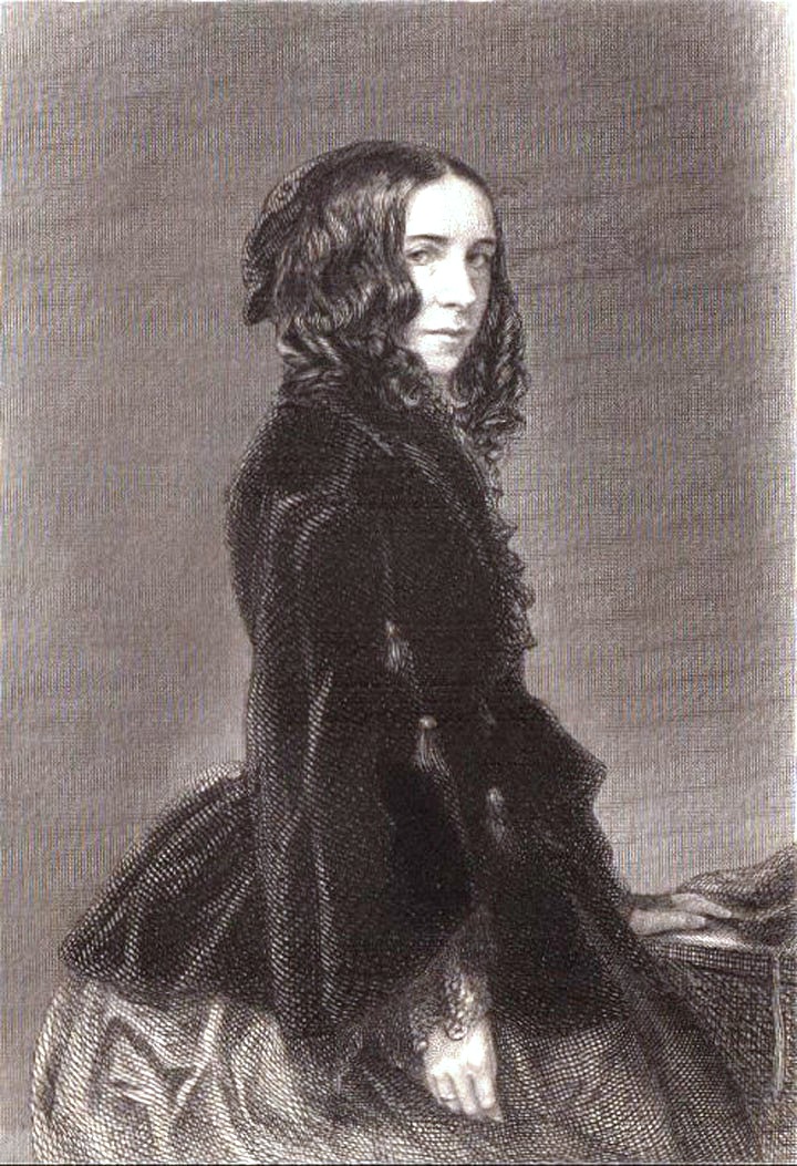 Portre of Barrett-Browning, Elizabeth